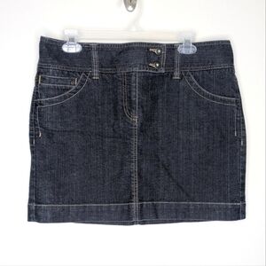 Ann Taylor Loft Jean Demin Skirt 10
